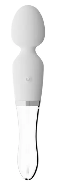 Liaison Wand LED Dual-Ended Glass & Silicone Massager 21.5cm Rechargeable