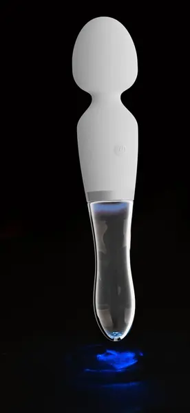 Liaison Wand LED Dual-Ended Glass & Silicone Massager 21.5cm Rechargeable