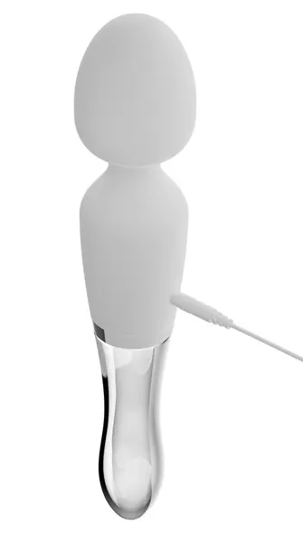 Liaison Wand LED Dual-Ended Glass & Silicone Massager 21.5cm Rechargeable