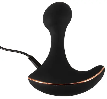 ANOS RC Prostate Massager - Vibrating Silicone, Remote Control, Black