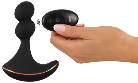 ANOS RC Rotating Intimate Massager with Remote, Black, 13.3 cm
