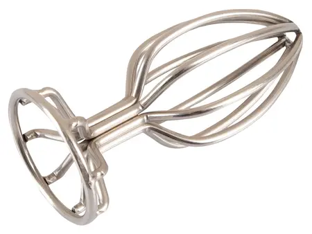 ANOS Metal Cage Stainless Steel Intimate Plug 3.8 cm