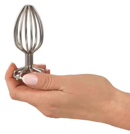 ANOS Metal Cage Stainless Steel Intimate Plug 3.8 cm