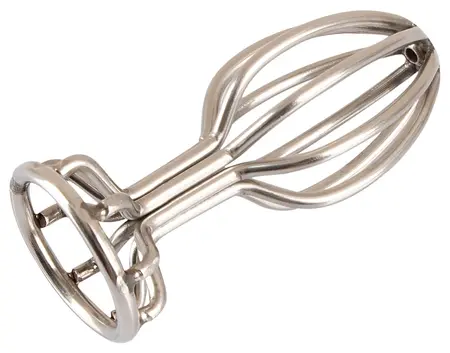 ANOS Stainless Steel Cage Plug 2.8 cm - Hollow Design, 6.8 cm Length