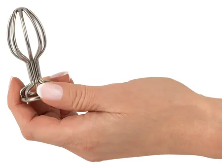 ANOS Stainless Steel Cage Plug 2.8 cm - Hollow Design, 6.8 cm Length