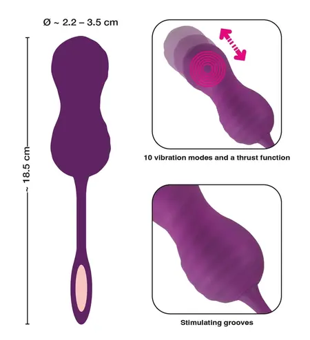 Javida RC Love Balls Dual-Function Silicone Training System 18.5cm