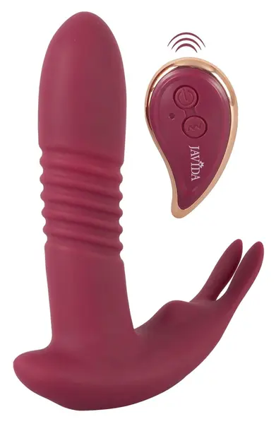 Javida RC Hands-free Vibrator 3 Funkcije Silikon 14.5 cm Ljubičasta