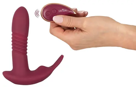 Javida RC Hands-free Vibrator 3 Funkcije Silikon 14.5 cm Ljubičasta