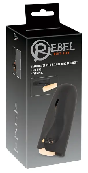 Rebel Intimate Machine with Dual-Function Sleeve, Adjustable Grip, 15.7 cm