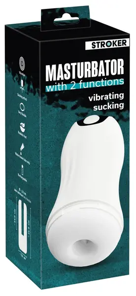 Stroker Dual Action Intimna Mašina sa Vibracijom i Usisavanjem, 21 cm