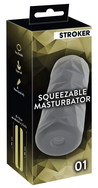 STROKER Model 01 Intimate Manual Device with Flexible Soft Texture 15cm