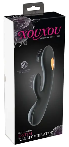 JOLT e-Rabbit Dual Action Model with E-Stim & Vibration, 20.5cm, Purple