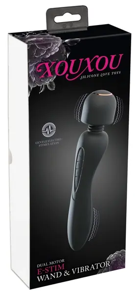 XouXou E-Stim Wand - Dual-Sided Intimate Massager with Electro-Stimulation