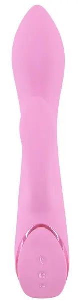 Sweet Smile Nodding Rabbit Flexible Silicone Dual Motor Vibrator 21.5cm