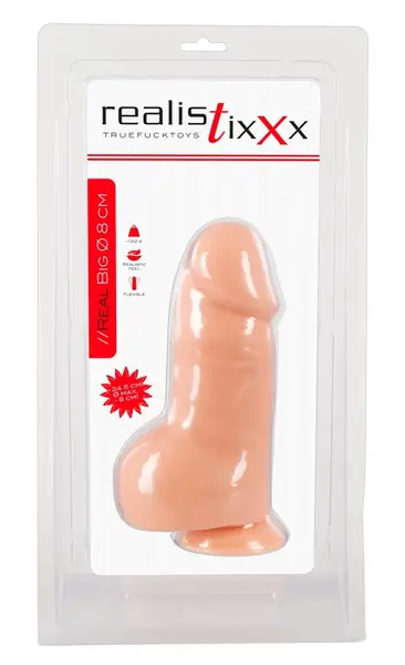 Realistixxx Real Big Dong Intimate Machine with Suction Base 24.5cm PVC