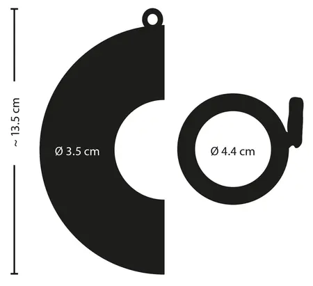 Fetish Collection Kratki Uređaj Čednosti od Nerđajućeg Čelika 13.5 cm