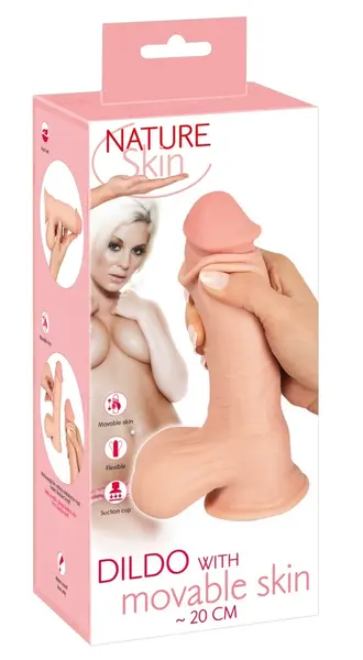 Nature Skin Intimni Model 20 cm – Fleksibilni Sistem, Usisna Baza, TPE
