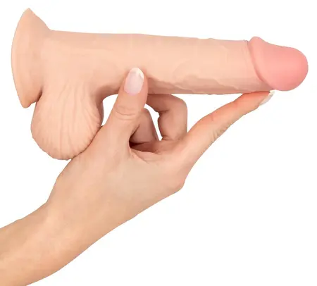 Nature Skin Fleksibilni Model S 19 cm sa Pokretnom Površinom, Usisna Baza