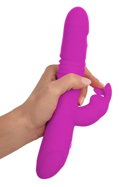 Sweet Smile Thrusting Pearl Ra Pink Dvostruki Intimni Uređaj 26 cm