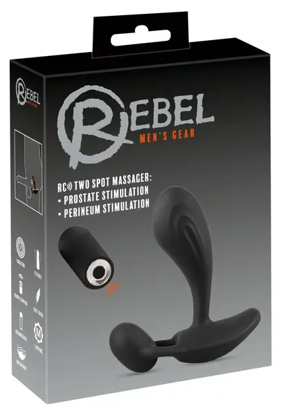 Rebel RC Two Spot Dual Motor Intimate Device Black 11cm Waterproof