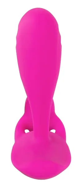 Sweet Smile RC Fleksibilni Silikonski Vibrator sa Dva Motora, Ružičasta, 11 cm