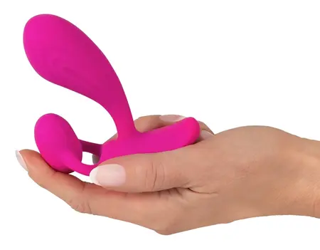 Sweet Smile RC Fleksibilni Silikonski Vibrator sa Dva Motora, Ružičasta, 11 cm