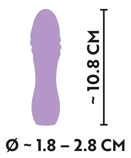 Cuties Mini Vibrator 3rd Gen Compact Waterproof Silicone 10 Modes Pink