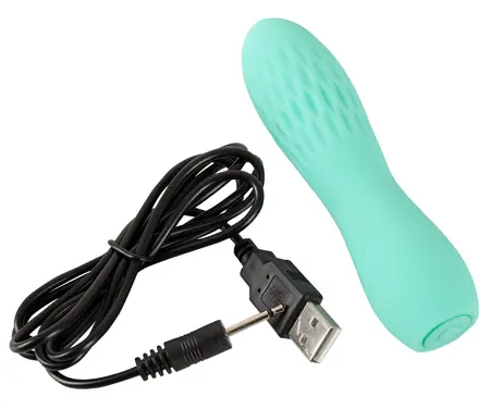 Cuties Mini Vibrator Green 3.G - Compact Waterproof Silicone Model