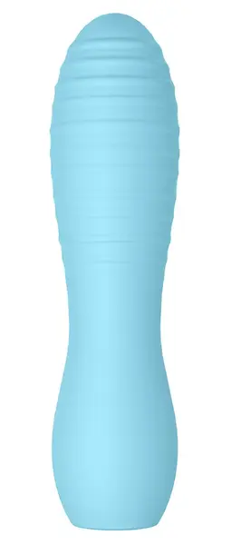 Cuties 3rd Gen Mini Vibrating Massager Blue Silicone Compact 10 Modes