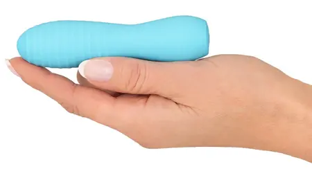 Cuties 3rd Gen Mini Vibrating Massager Blue Silicone Compact 10 Modes