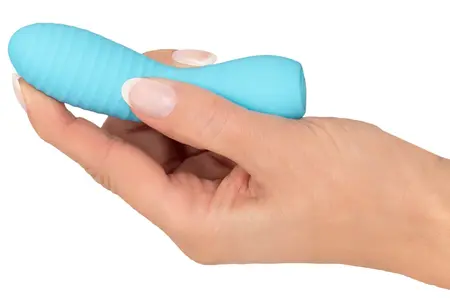 Cuties 3rd Gen Mini Vibrating Massager Blue Silicone Compact 10 Modes