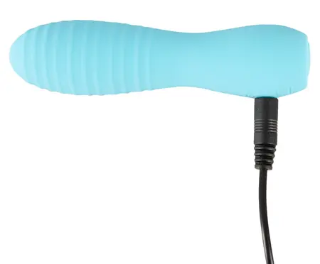 Cuties 3rd Gen Mini Vibrating Massager Blue Silicone Compact 10 Modes