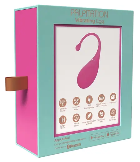 Adrien Lastic Palpitation Intimni Uređaj Sa Aplikacijom, 18 cm, Ljubičasta