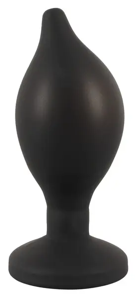 ANOS RC Inflatable Plug - Wireless, Silicone, Expandable, Black, 14.5 cm