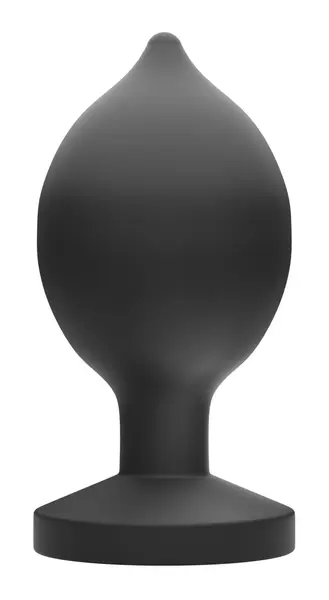 ANOS RC Inflatable Plug - Wireless, Silicone, Expandable, Black, 14.5 cm