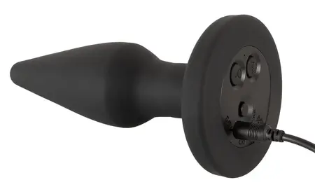 ANOS RC Inflatable Plug - Wireless, Silicone, Expandable, Black, 14.5 cm