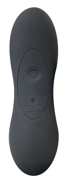 ANOS RC Prostate Plug with Remote Control, Dual Motor, Black, 13.5 cm
