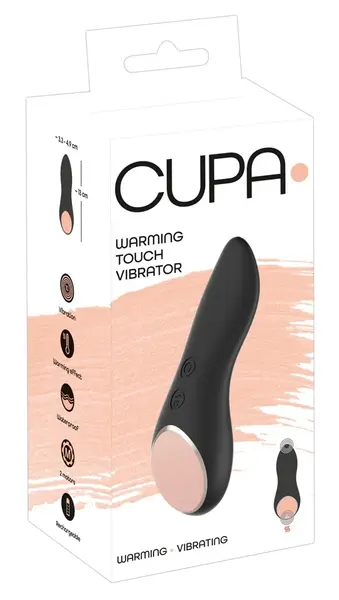 Cupa Warming Touch Dual-Ended Vibrating & Heating Massager 13cm