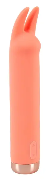 Peachy Mini Tickle Vibrator Pastel USB Rechargeable Soft Touch 15.4cm