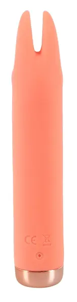 Peachy Mini Tickle Vibrator Pastel USB Rechargeable Soft Touch 15.4cm