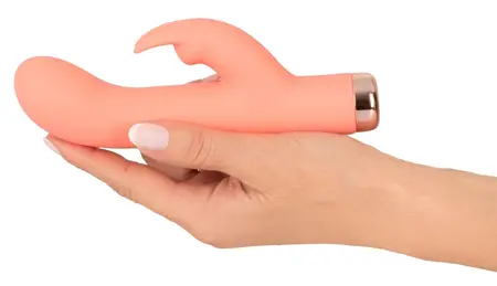 Peachy Mini Rabbit Vibe Meki Silikon Touch 10 Režima Pastelno Roze 16.7 cm