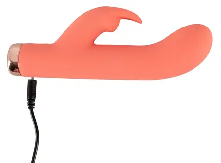 Peachy Mini Rabbit Vibe Meki Silikon Touch 10 Režima Pastelno Roze 16.7 cm