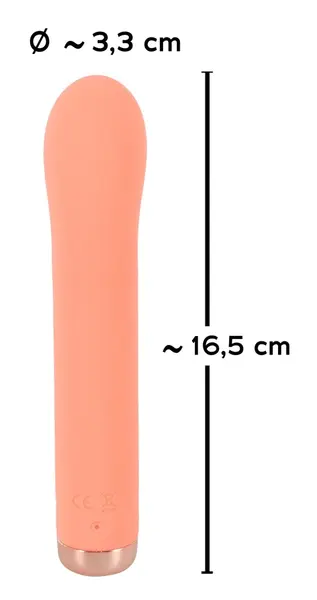 Peachy Mini G-Spot Model, Pastelni Silikon, 10 Režima, Punjenje, 16.5 cm