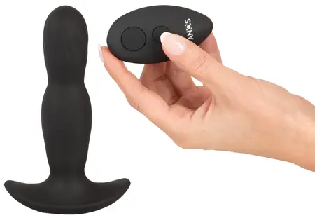 ANOS RC Inflatable Plug with Remote - Soft Touch, 10 Modes, Black