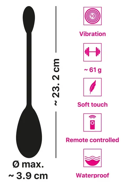You2Toys RC Single Vibrirajuće Ljubavno Jaje – Silikon, 10 Režima, Vodootporno