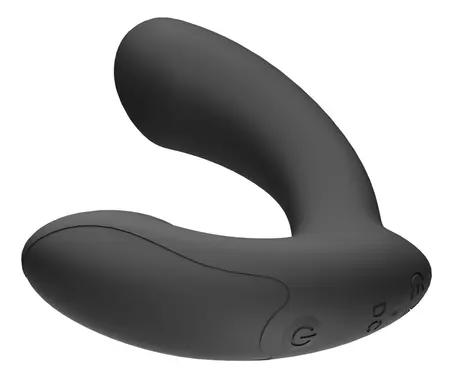 ANOS Mini Prostate Plug 7-Mode Vibrating Silicone Black 10.5cm