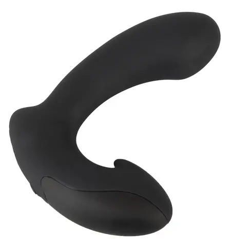 ANOS Mini Prostate Plug 7-Mode Vibrating Silicone Black 10.5cm