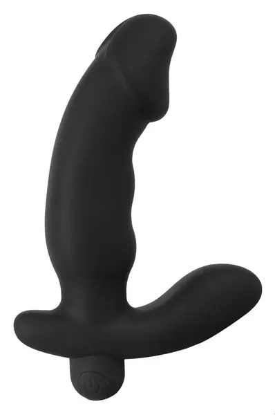 ANOS Prostata Masažer Vibe Sistem Silikon Crni 14 cm USB Punjenje