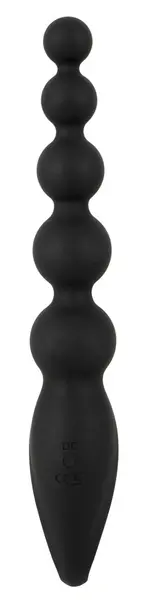 ANOS Vibrirajuće Analne Perle Fleksibilne 7-Režimske Silikonske 22.1 cm Crna