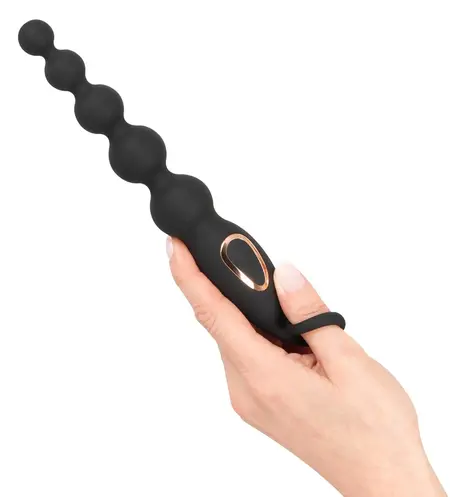 ANOS Vibrirajuće Analne Perle Fleksibilne 7-Režimske Silikonske 22.1 cm Crna